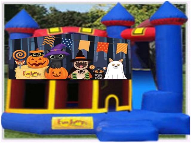 Rental store for Halloween Pets Castle 4 In 1 Slide Combo in Minneapolis / St Paul MN