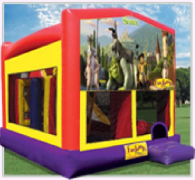 Rental store for Shrek All In 1 Slide Combo in Minneapolis / St Paul MN