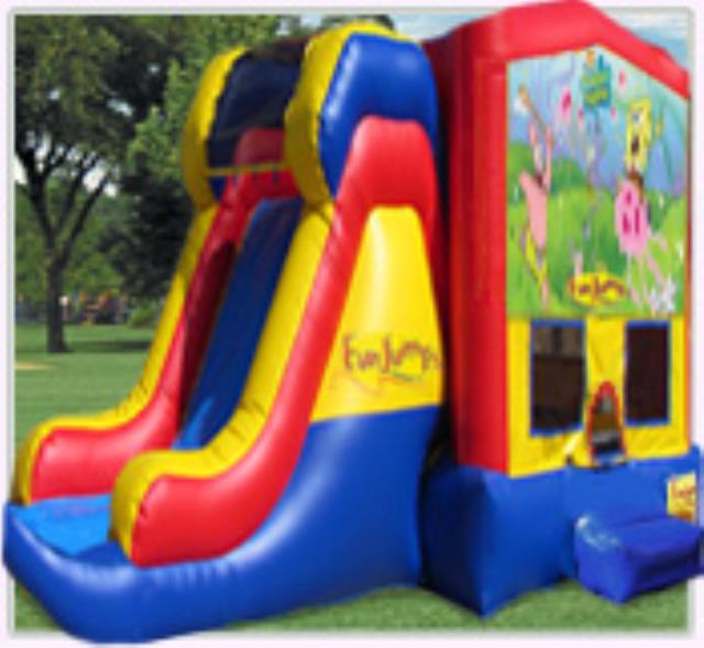 Rental store for Sponge Bob XL Slide Combo in Minneapolis / St Paul MN