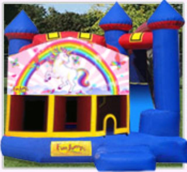 Rental store for Unicorn Castle 4 In 1 Slide Combo in Minneapolis / St Paul MN