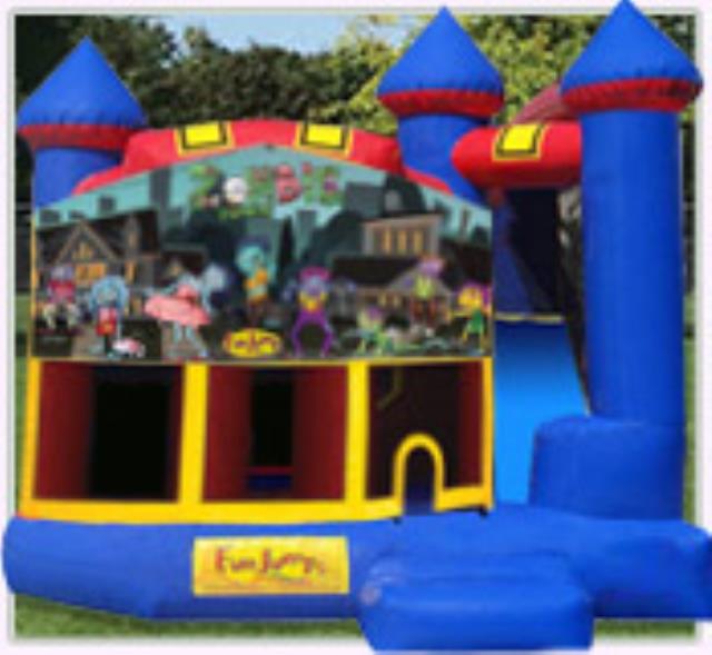 Rental store for Zombie Town Castle 4 In 1 Slide Combo in Minneapolis / St Paul MN