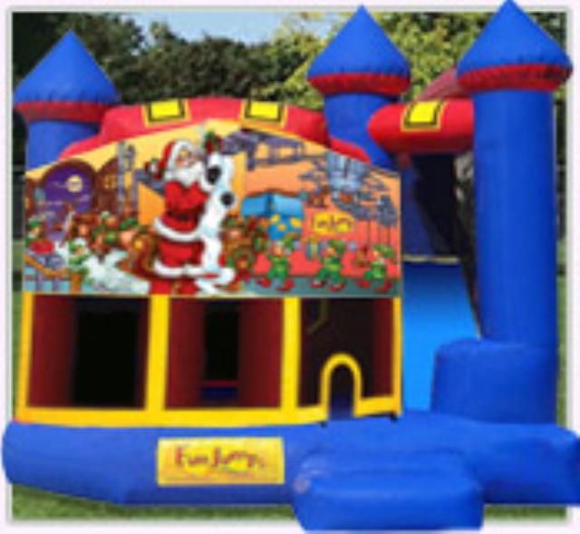 Rental store for Santa Claus Castle 4 In 1 Slide Combo in Minneapolis / St Paul MN