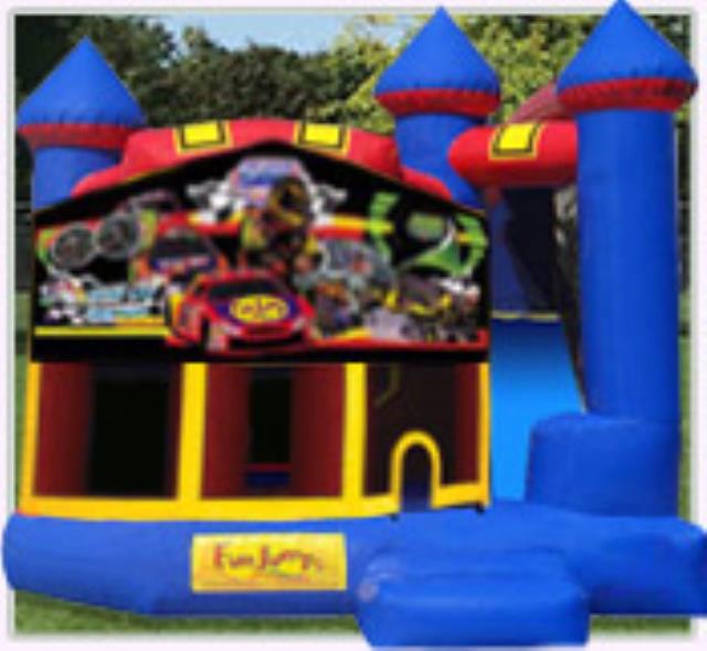 Rental store for Race Car Castle 4 In 1 Slide Combo in Minneapolis / St Paul MN