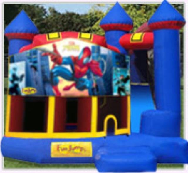 Rental store for Spider Man Castle 4 In 1 Slide Combo in Minneapolis / St Paul MN