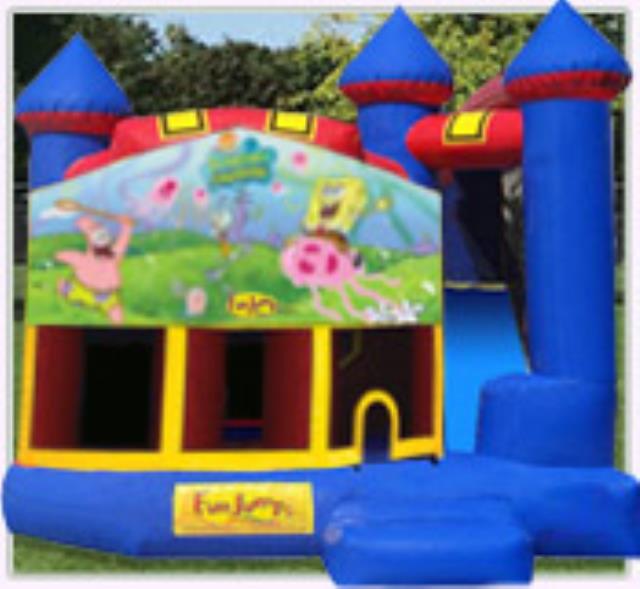 Rental store for Sponge Bob Castle 4 In 1 Slide Combo in Minneapolis / St Paul MN