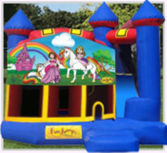 Rental store for Royal Unicorn Castle 4 In 1 Slide Combo in Minneapolis / St Paul MN